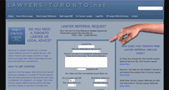 Desktop Screenshot of lawyers-toronto.net