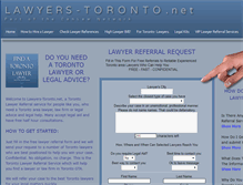 Tablet Screenshot of lawyers-toronto.net